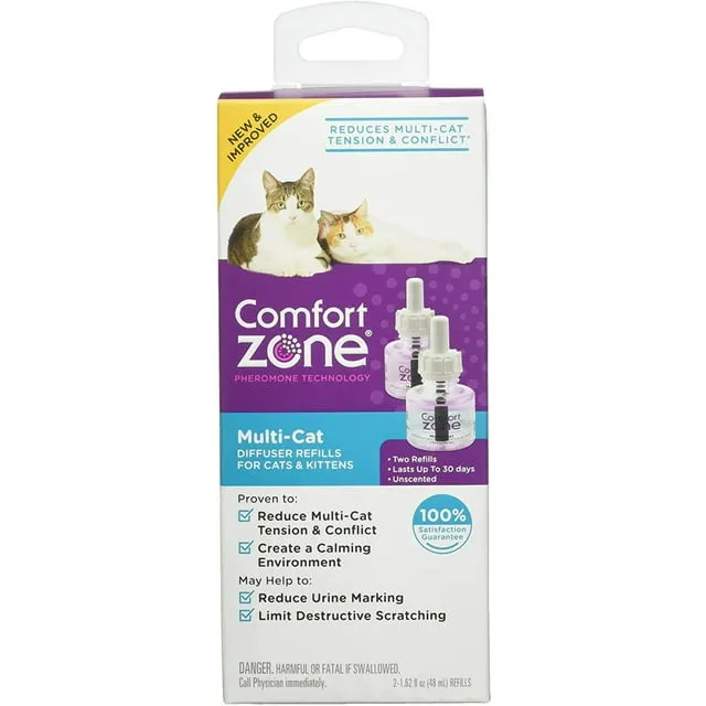 Comfort Zone Multi Cat Calming Diffuser Refills 2 Pack