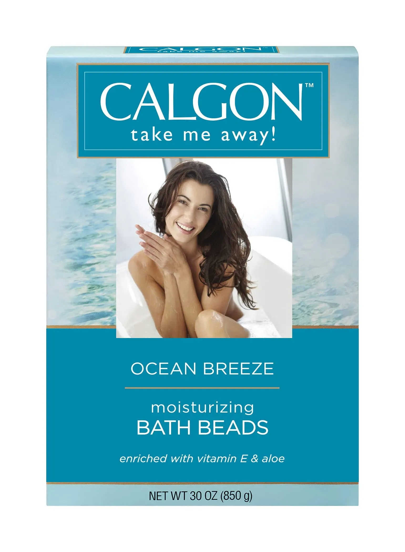 Calgon Ultra-Moisturizing Bath Beads, Ocean Breeze, 30 Ounce