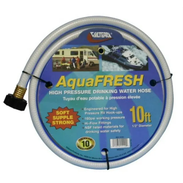 Valterra W015120 Aquafresh 1/2&#034; x 10&#039; RV Drinking Water Hose