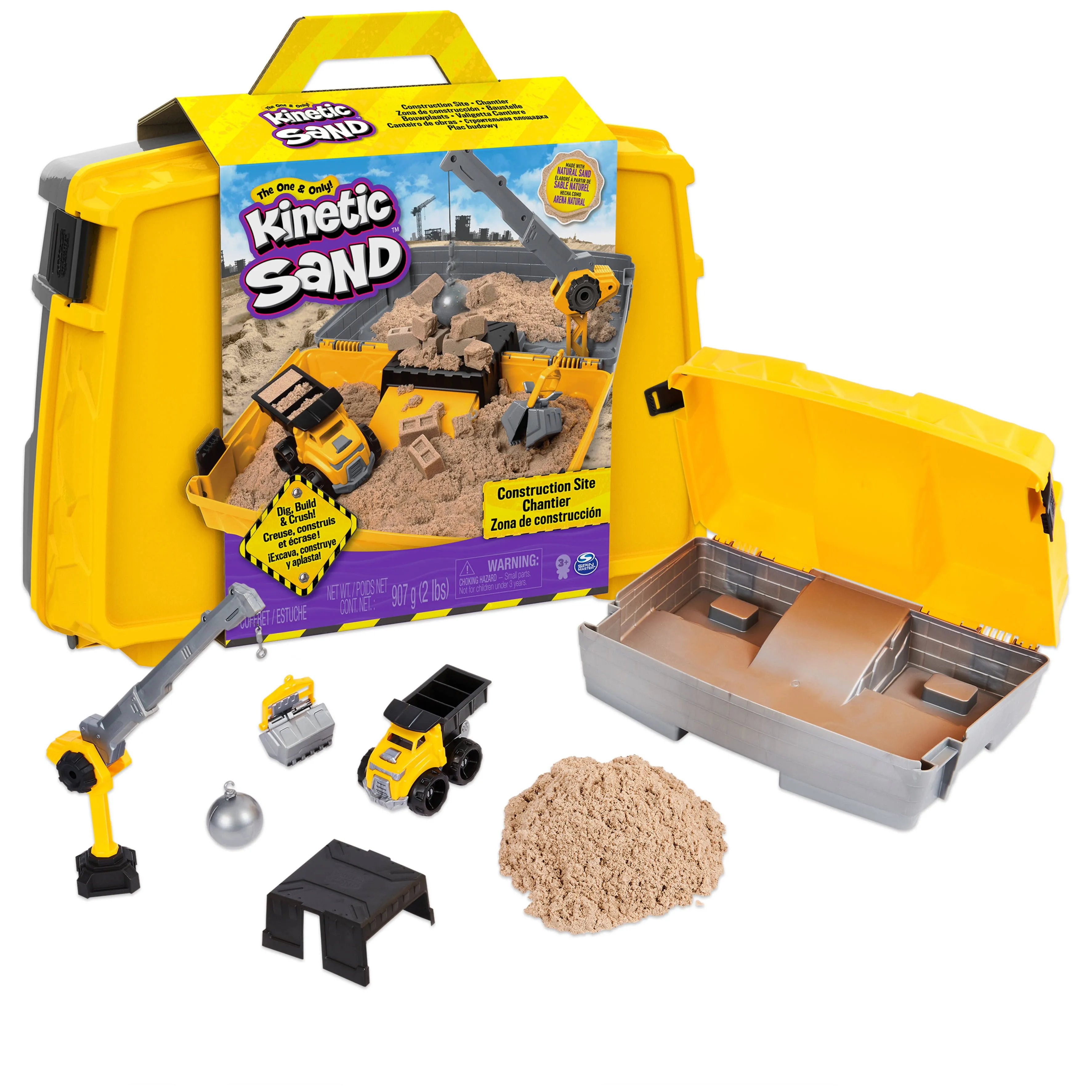 Kinetic Sand Construction Site Folding Sandbox