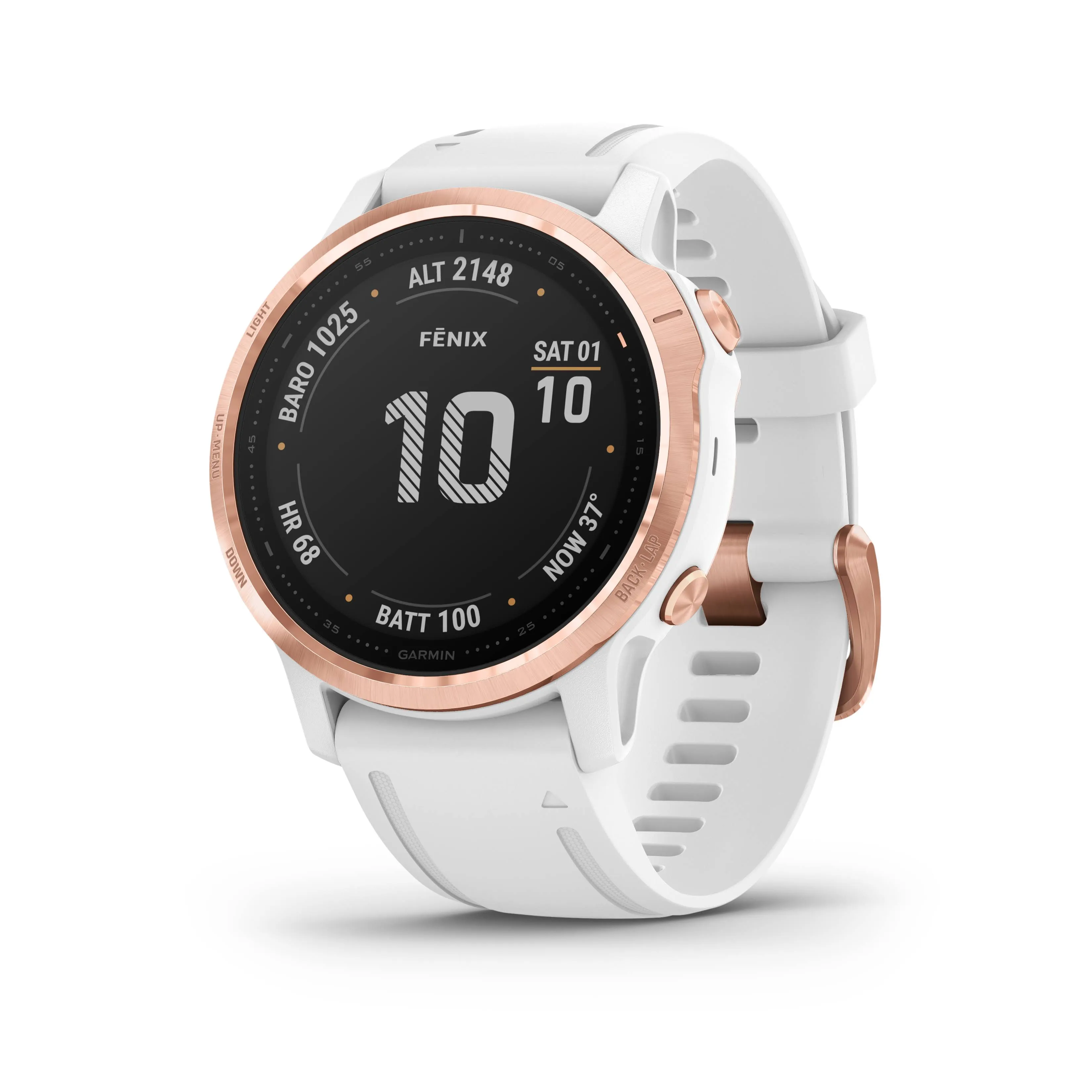 Garmin - fēnix 6S Pro GPS Smartwatch 42mm Fiber-reinforced Polymer - Rose Gold