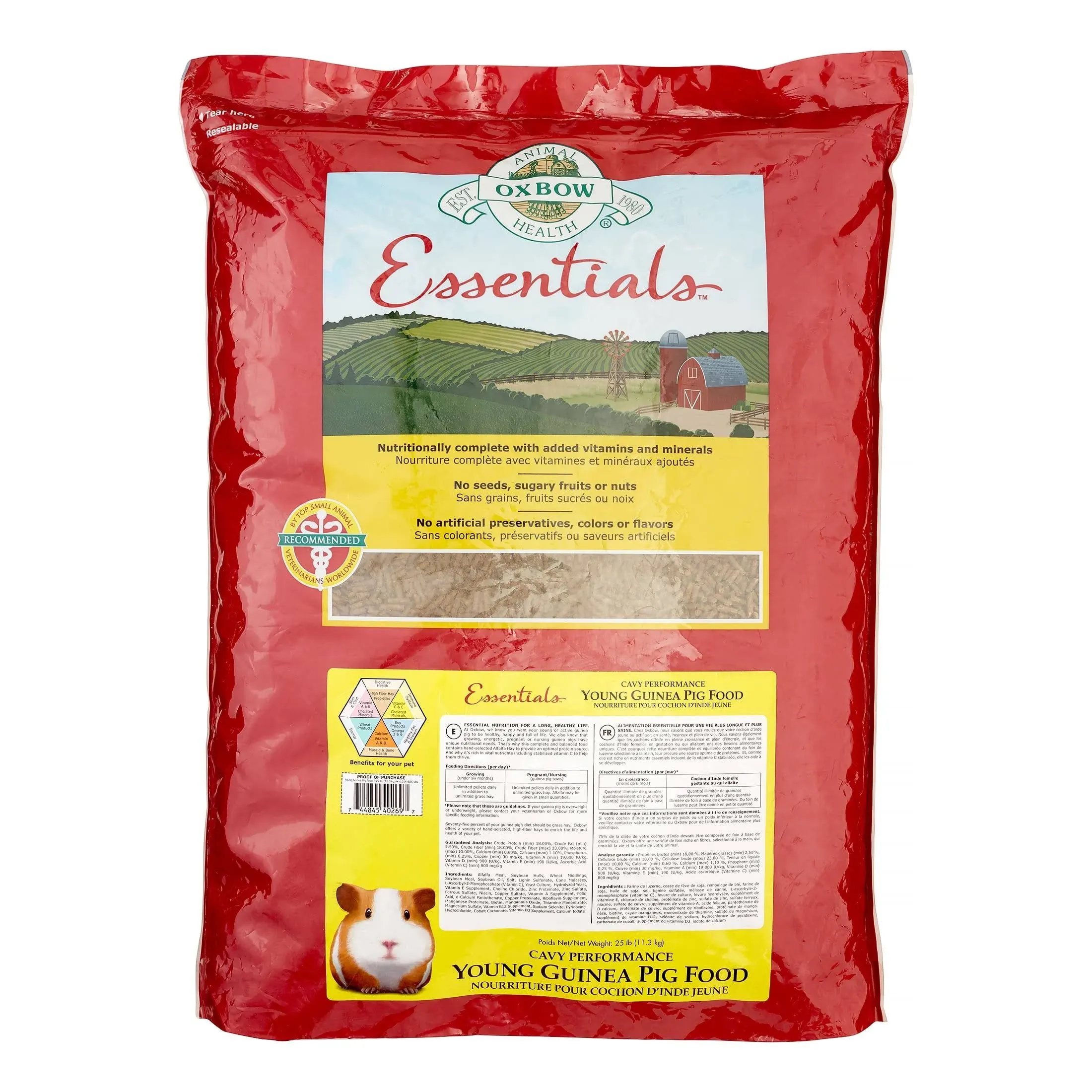 Oxbow Essentials Adult Guinea Pig Food