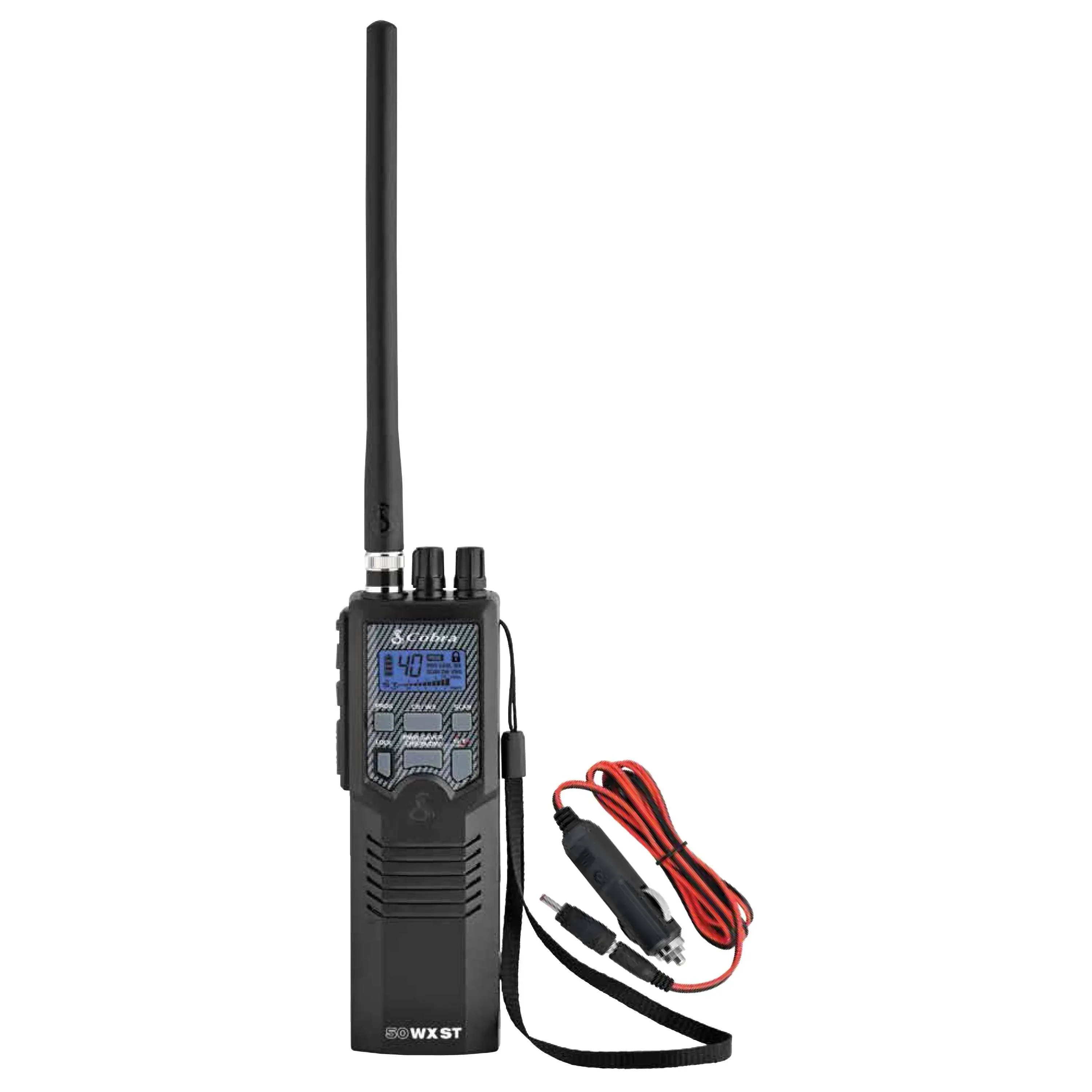 Cobra - HH 50 WX ST 40-Channel Portable Handheld CB Radio - Black