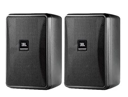 JBL Control 23-1 Speakers with Built-In Wall Mount - BLACK (pair)