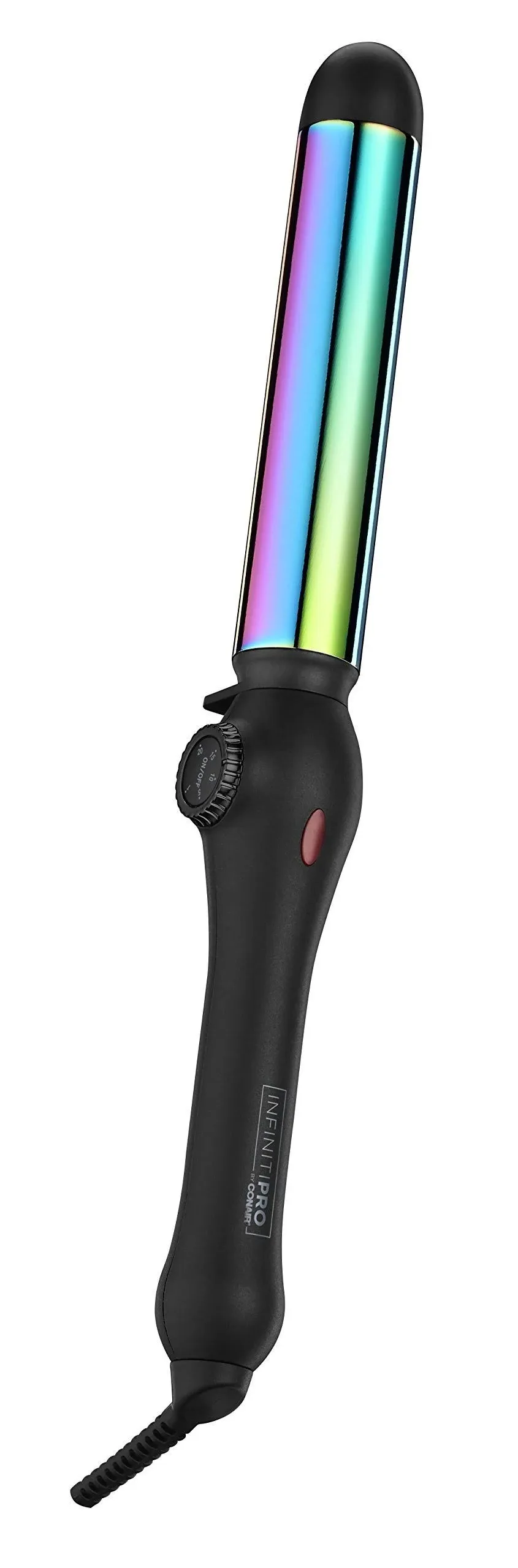 Infinitipro by Conair Rainbow Titanium Curling Wand 1.25'', Rainbow Finish