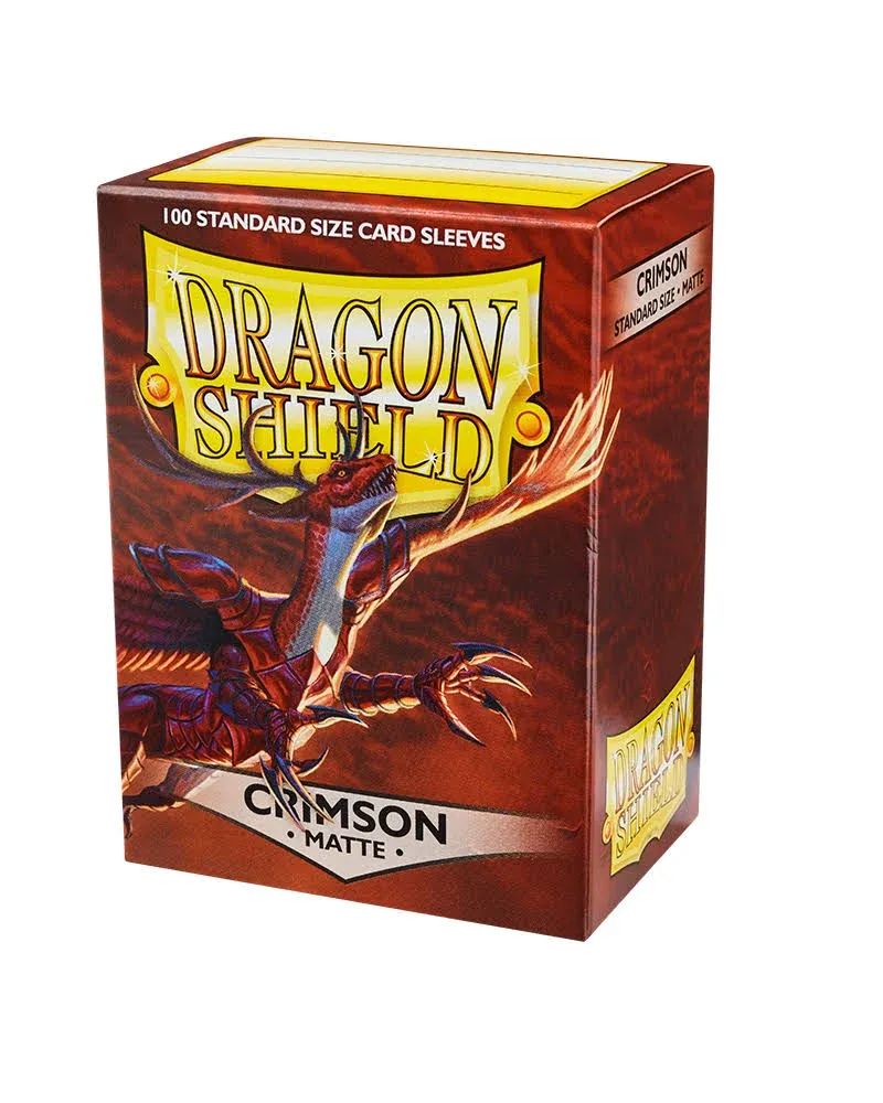 Dragon Shield (100) Matte Sleeves Crimson