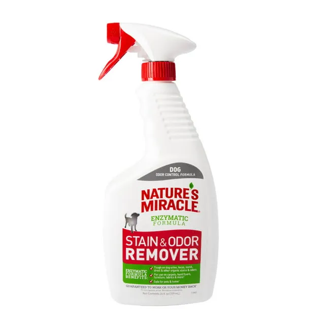 Nature's Miracle Stain and Odor Remover, Spot Stain and Pet Odor Eliminator, Enzymatic Formula, 24 fl Ounce Spray