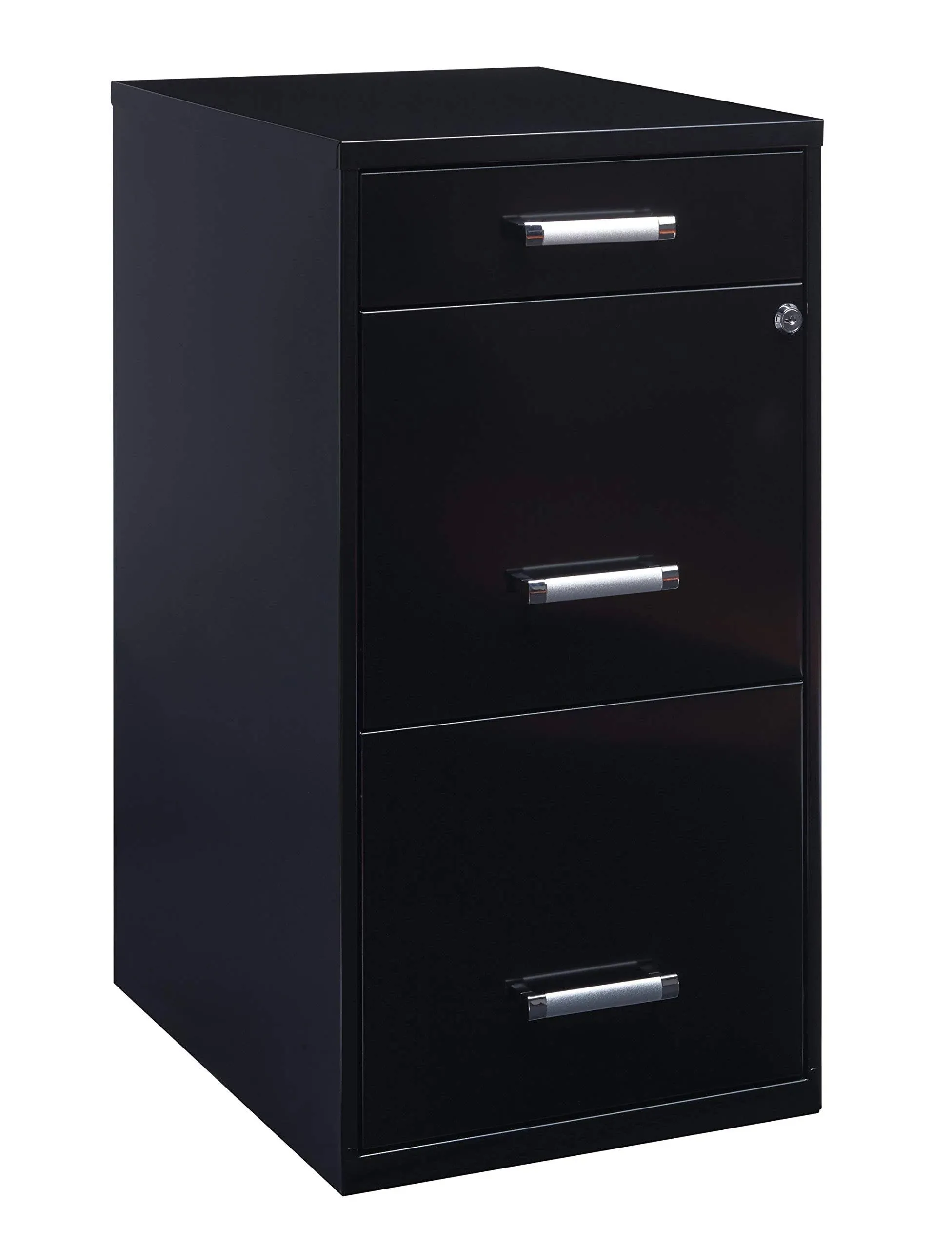 Space Solutions 20225 File Cabinet 18" Deep 3 Drawer Black