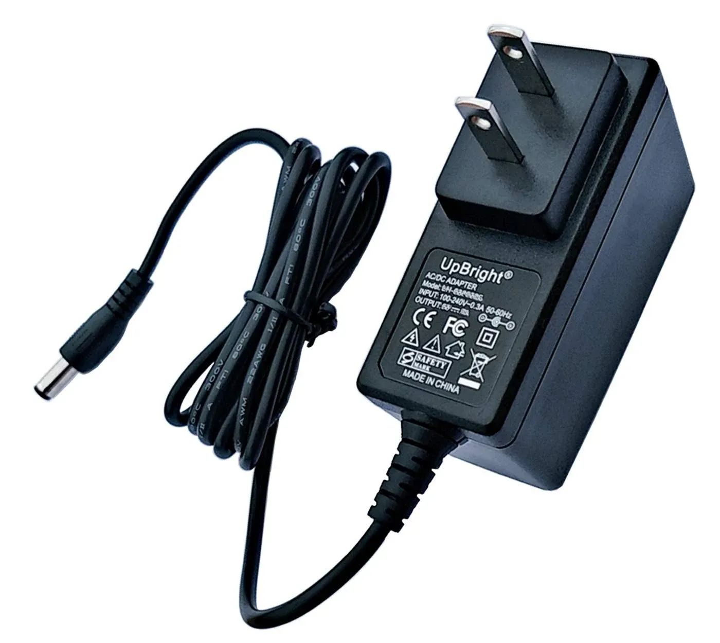 UpBright 12 Volt 1 Amp Standard (12V 1A DC) 12W Compatible with AC Adapter 12VDC 0.5A 1.0A 500mA 1000mA Power Supply Cord Cable Battery Charger w/ 5.5mm (OD) x 2.1mm / 2.5mm (ID) Center Positive Tip