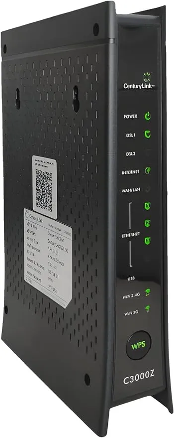 ZyXEL C3000Z Dual-Band 802.11b/g/n Gigabit Modem for CenturyLink (Renewed)