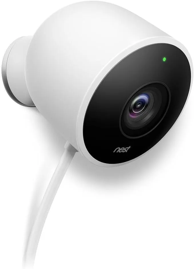 Nest Cam Outdoor Security Camera w/ Accessories - White (Renewed)