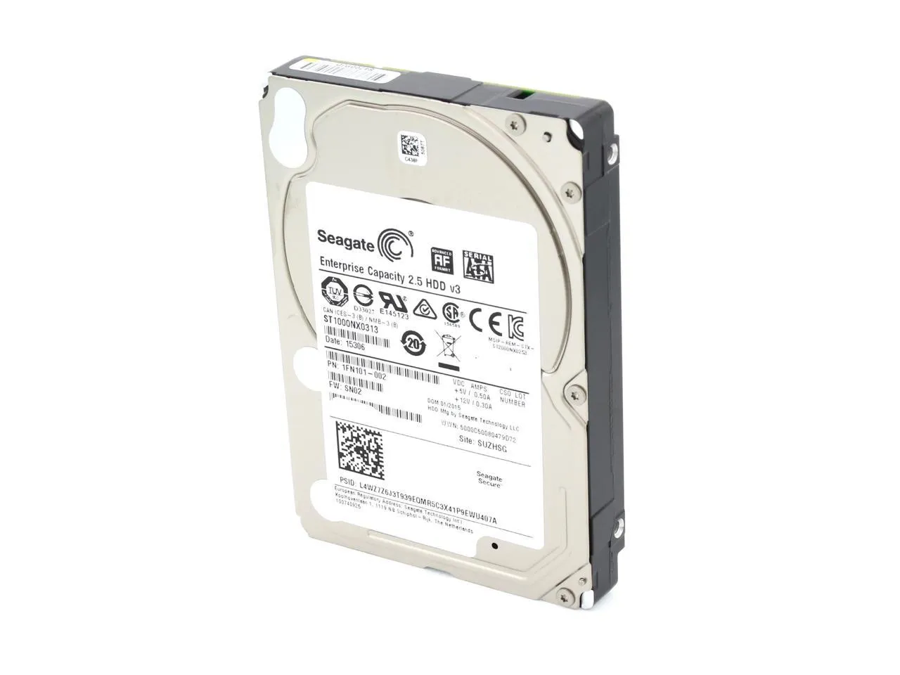 Seagate ST1000NX0313 1 TB Hard Drive - 2.5"" Internal - SATA (SATA/600) - 7200rpm - 5 Year Warranty