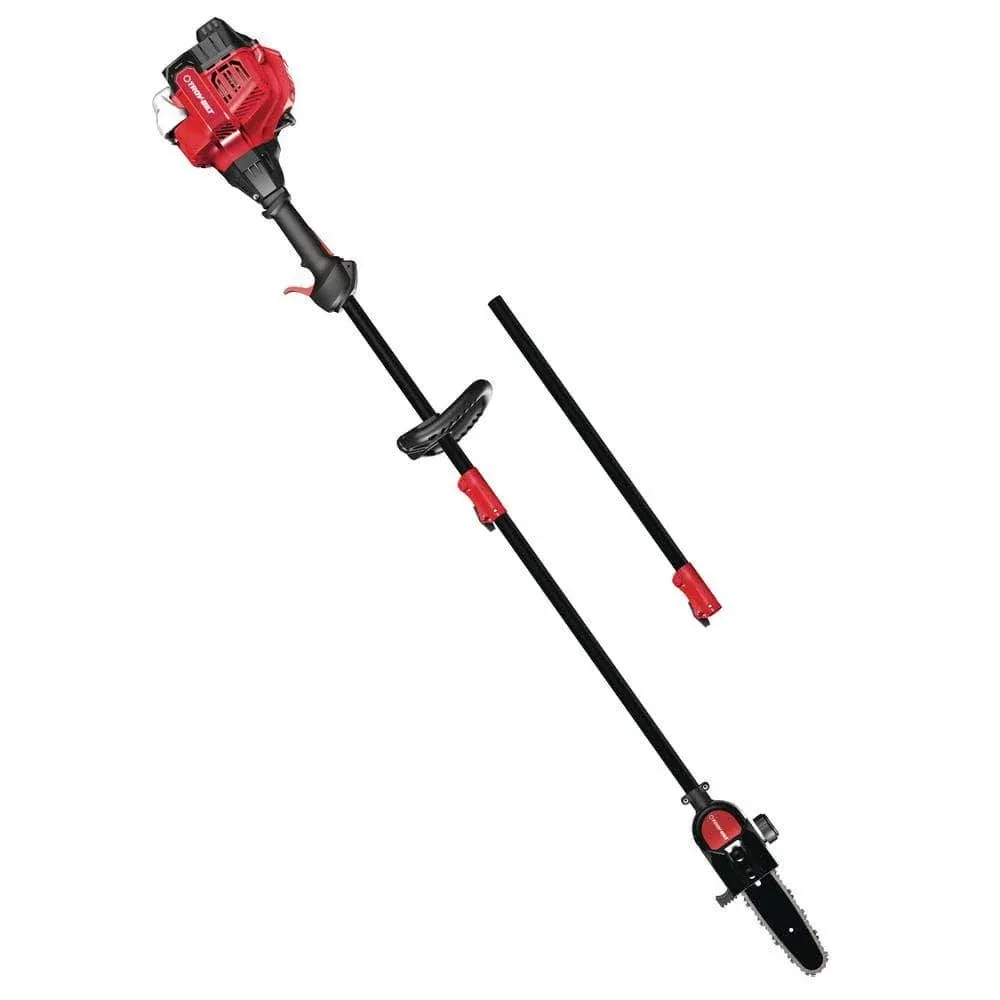 8 in. 25cc Gas 2-Cycle Pole Saw with Automatic Chain Oiler and Attachment Capabilities