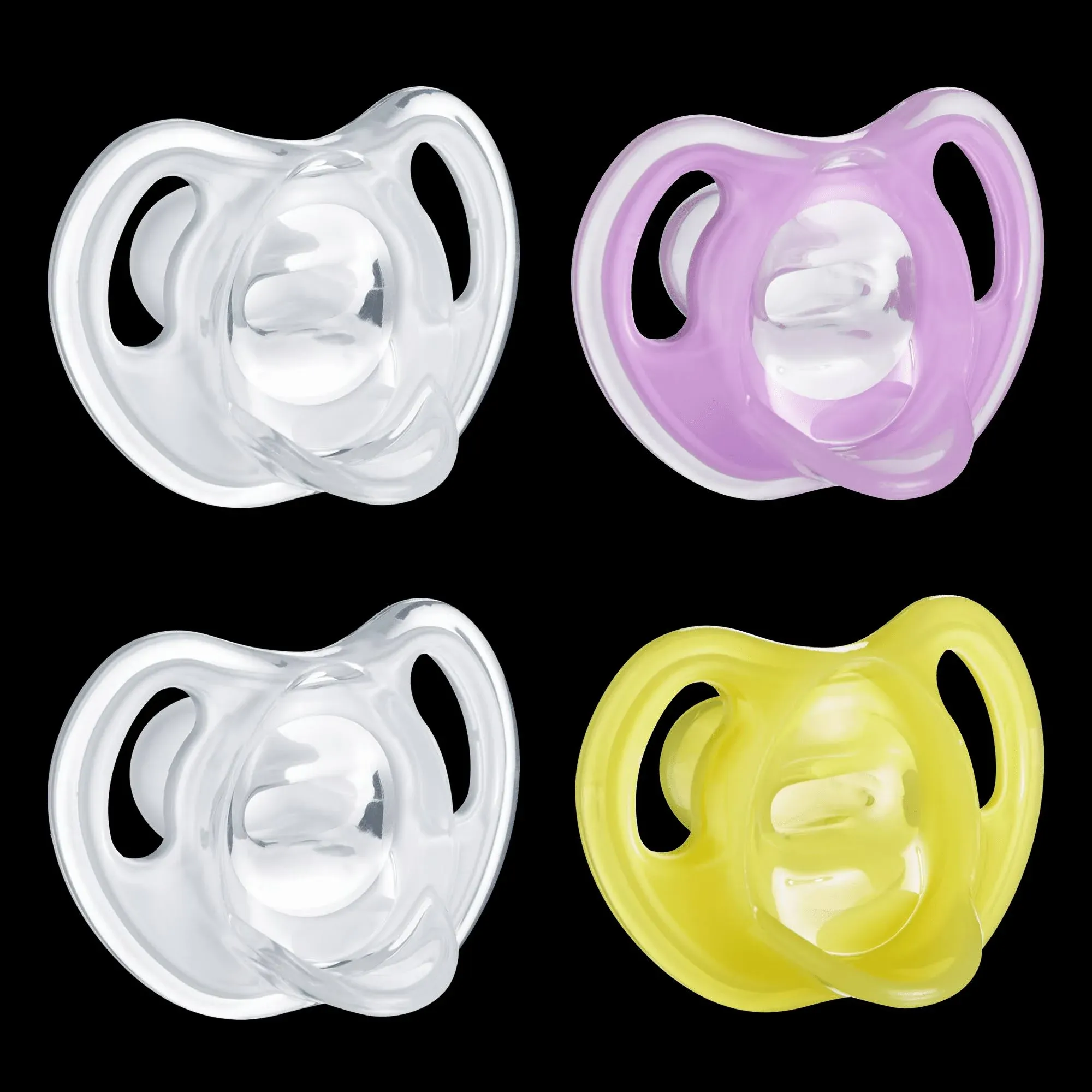 Tommee Tippee Ultra-Light Silicone Pacifier, Symmetrical One-Piece Design, BPA ...