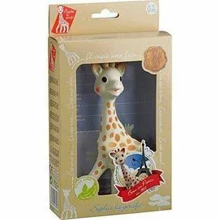 Sophie The Giraffe La Baby Natural Rubber Teether Pacifier Squeaker Vulli 616324