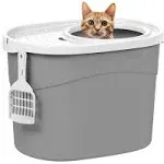 IRIS Top Entry Cat Litter Box with Cat Litter Scoop