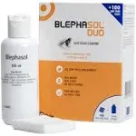 Blephasol Duo 100 ml Micellar Eyelid Cleansing Lotion with 100 Lint-Free Pads | Effective and Gentle Daily Cleansing for Make-Up Removal, Inflamed and Sensitive Eyelids & Blepharitis | Soap & Alcohol-Free