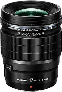 OM SYSTEM OLYMPUS M.Zuiko Digital ED 17mm F1.2 PRO For Micro Four Thirds System Camera, Ultra Bright F1.2 lens, Weather Sealed Design, MF Clutch, L-Fn Button