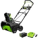 Greenworks Pro 2600402 20-Inch 80V Cordless Snow Thrower