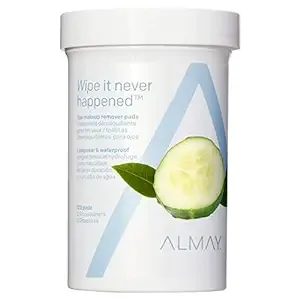 Almay Longwear & Waterproof Eye Makeup Remover Pads, 120 ct