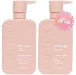 Monday Haircare Volume Shampoo + Conditioner Set (2 Pack) 12oz Each for Thin, Fine, and Oily Hair, Made from Coconut Oil, Ginger Extract, & Vitamin E