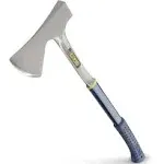 ESTWING Camper's Axe - 26" Wood Splitting Tool with All Steel Construction & Shock Reduction Grip - E45A