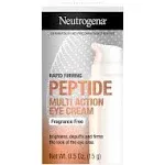 Neutrogena Rapid Firming Peptide Eye Cream: Depuffing, Brightening, Hydrating, Fragrance-Free, 0.5 fl. oz