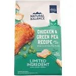 Natural Balance Limited Ingredient Grain Free Chicken & Green Pea Recipe Dry Cat Food, 4 lbs.