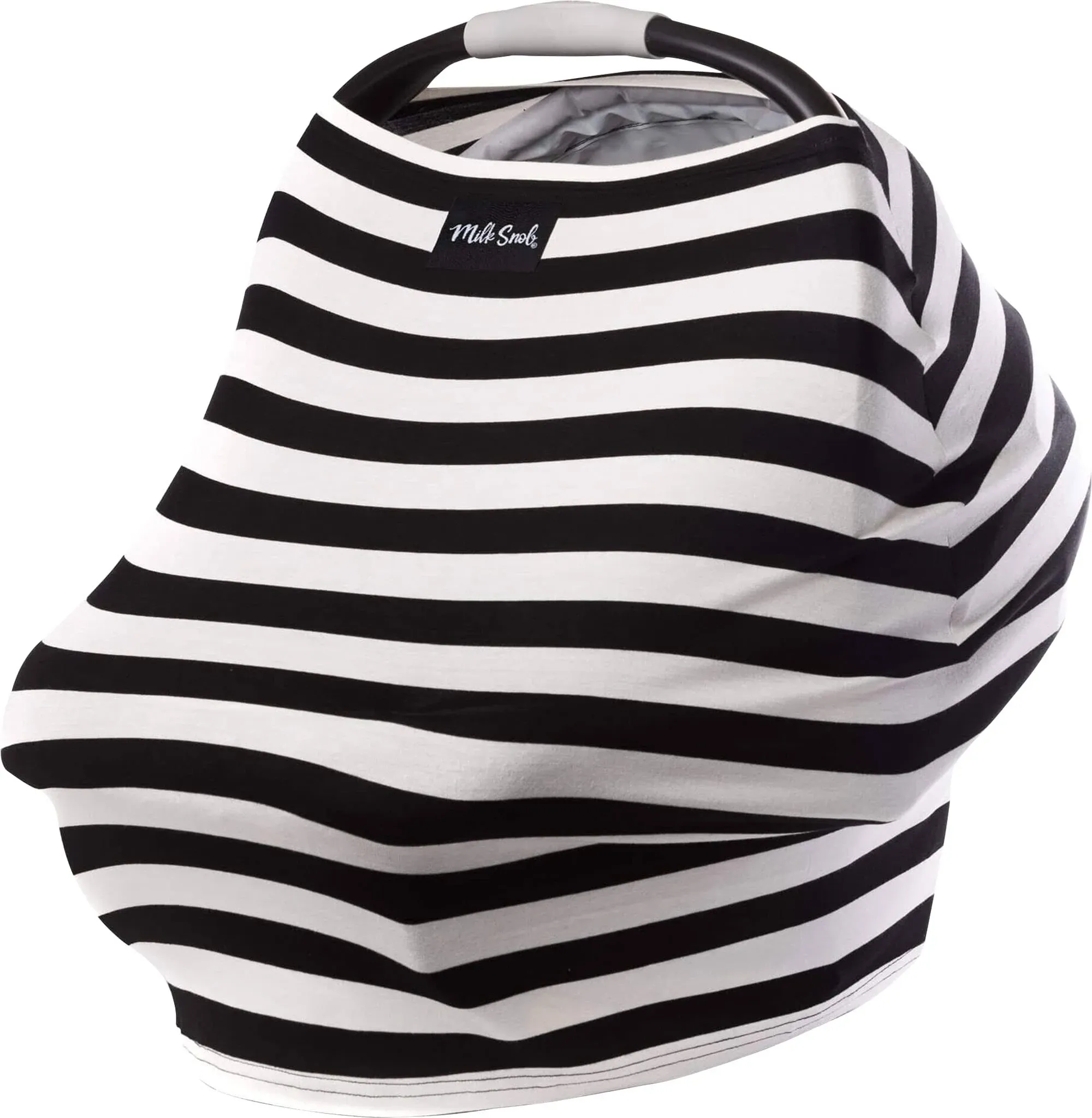 Milk Snob Black and White Signature Stripe Nursing Cover