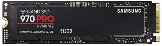 SAMSUNG 970 PRO M.2 2280 512GB PCIe Gen 3.0 x4, NVMe 1.3 V-NAND 2-bit MLC Internal Solid State Drive (SSD) MZ-V7P512E