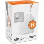 simplehuman Code H Custom Fit Drawstring Trash Bags