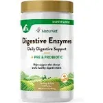 Naturvet Digestive Enzymes +Pre & Probiotic Soft Chew Supplements For Dogs