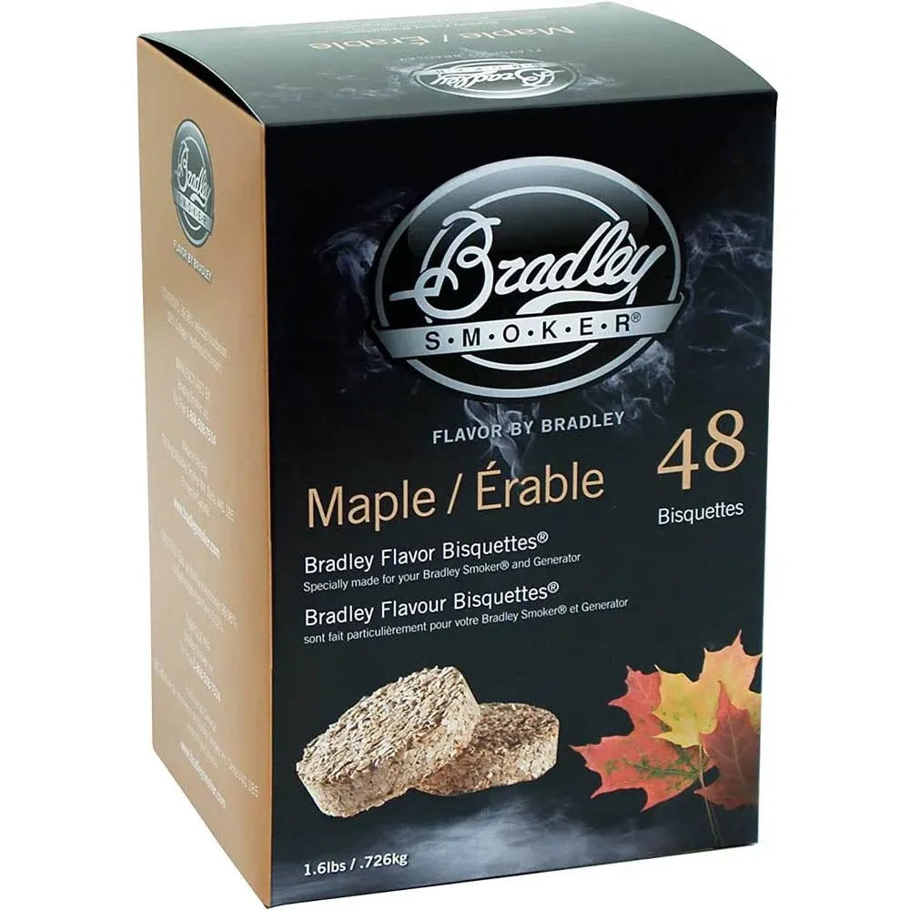 Bradley Bradley Flavor Bisquettes Maple 48Pk