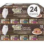 Fancy Feast Savory Centers Variety Pack Canned Cat Food, 3-oz, case of 24