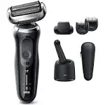 Braun Series 7 Flex Electric Razor For Men With Precision Trimmer, Wet & Dry, Rechargeable, Cordless Foil Shaver