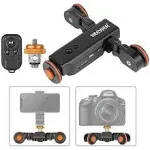 Neewer 3-Wheels Wireless Camera/Video Auto Dolly, Motorized Track Rail Slider with Wireless Remote