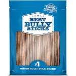 Best Bully Sticks All Natural 6inch Beef Gullet Sticks Dog Treats 25 Pack