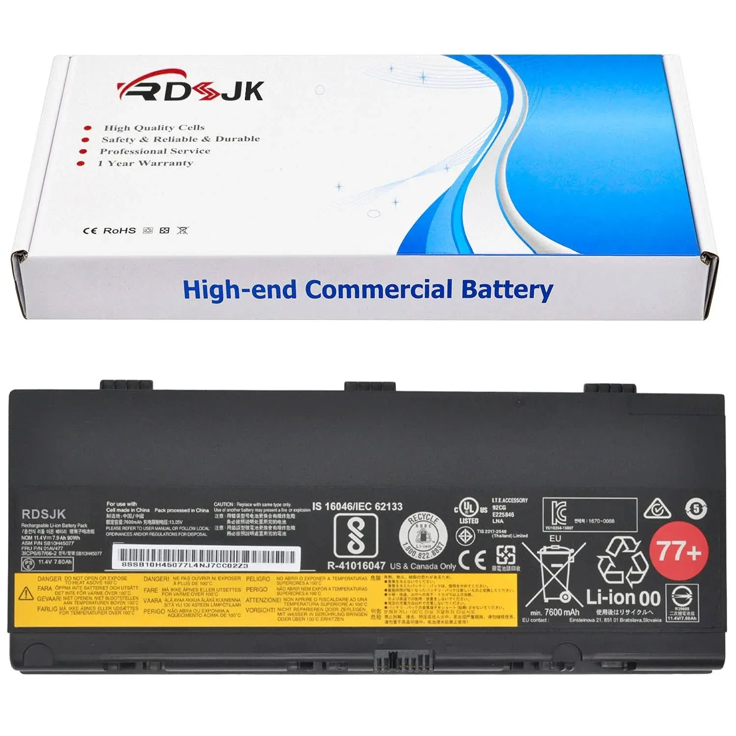 Lenovo ThinkPad P50 P51 P52 Laptop Battery