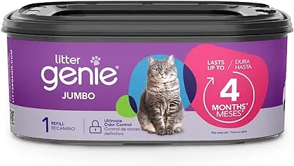 Litter Genie Ultimate Cat Litter Odor Control Jumbo Refill Waste Disposal Bag