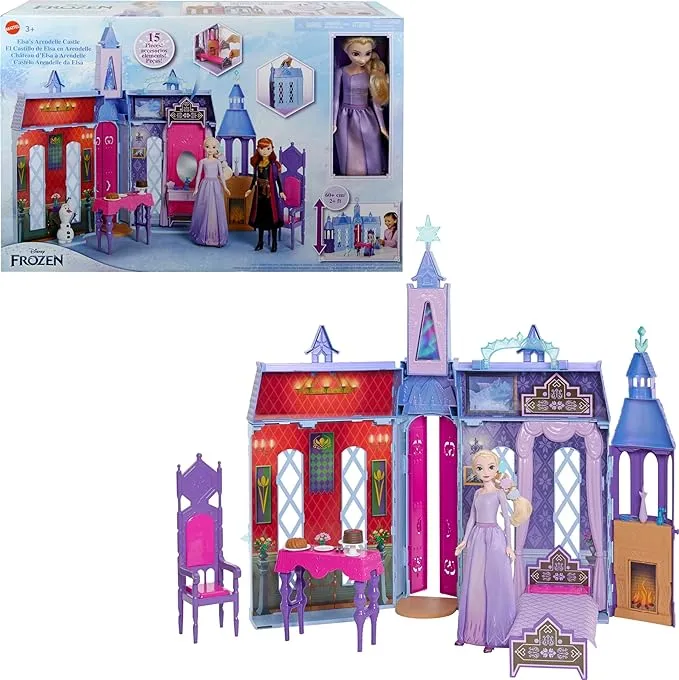 Disney Frozen Arendelle Castle with Elsa Doll New