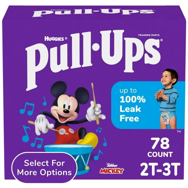 Pull-Ups Boys' Potty Training Pants, 4T-5T, 60 Count (Select for More Options)