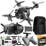 DJI FPV Combo Drone 4K Quadcopter with Goggles & Remote Control + on The Go Bundle