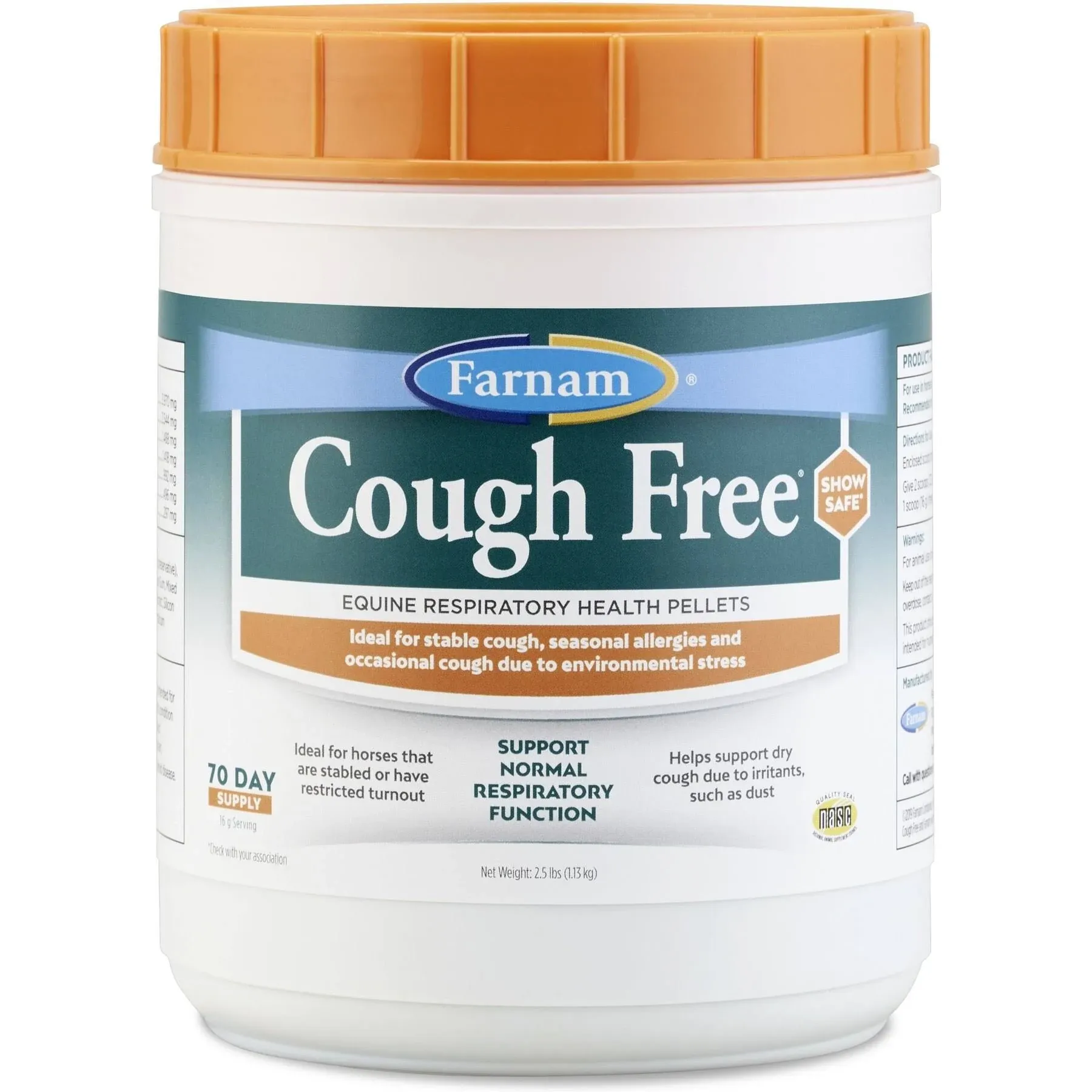 Farnam Cough Free Equine Respiratory Pellets 2.5 lbs.