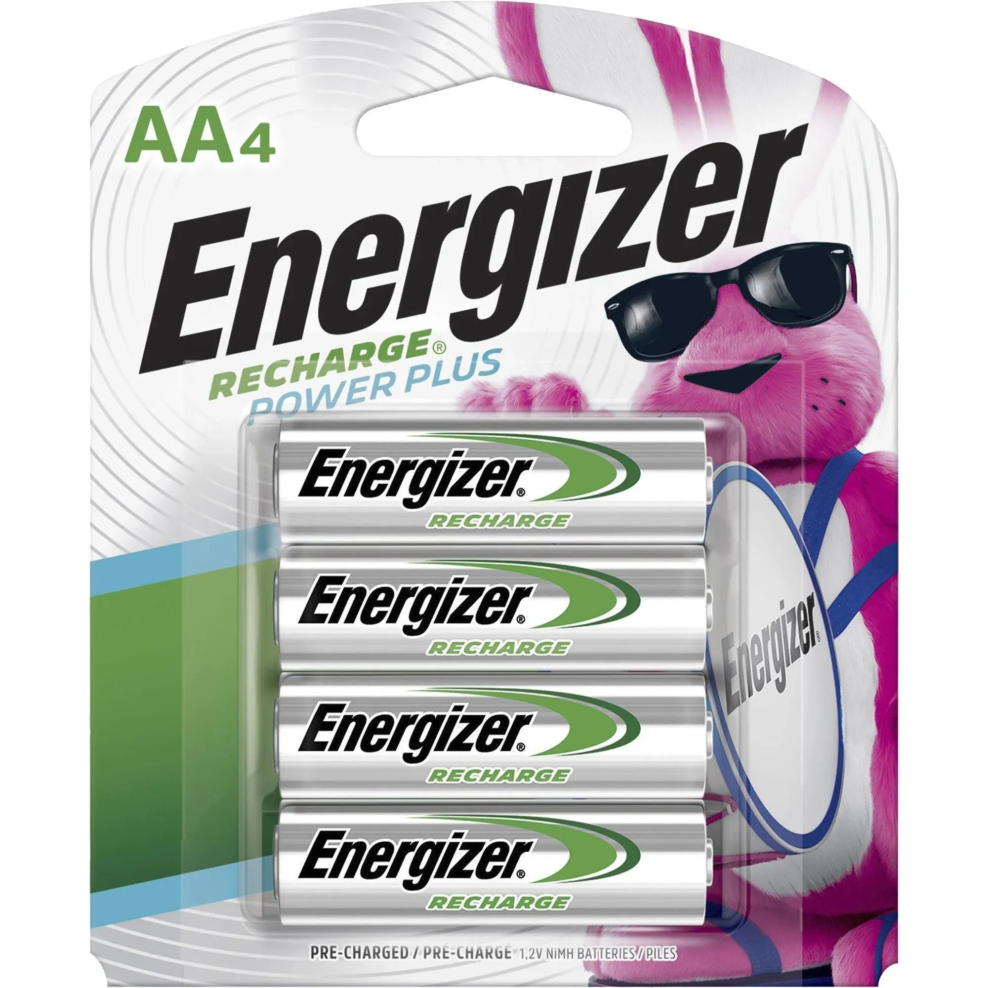 Energizer Rechargeable Batteries, AA - 8 pack