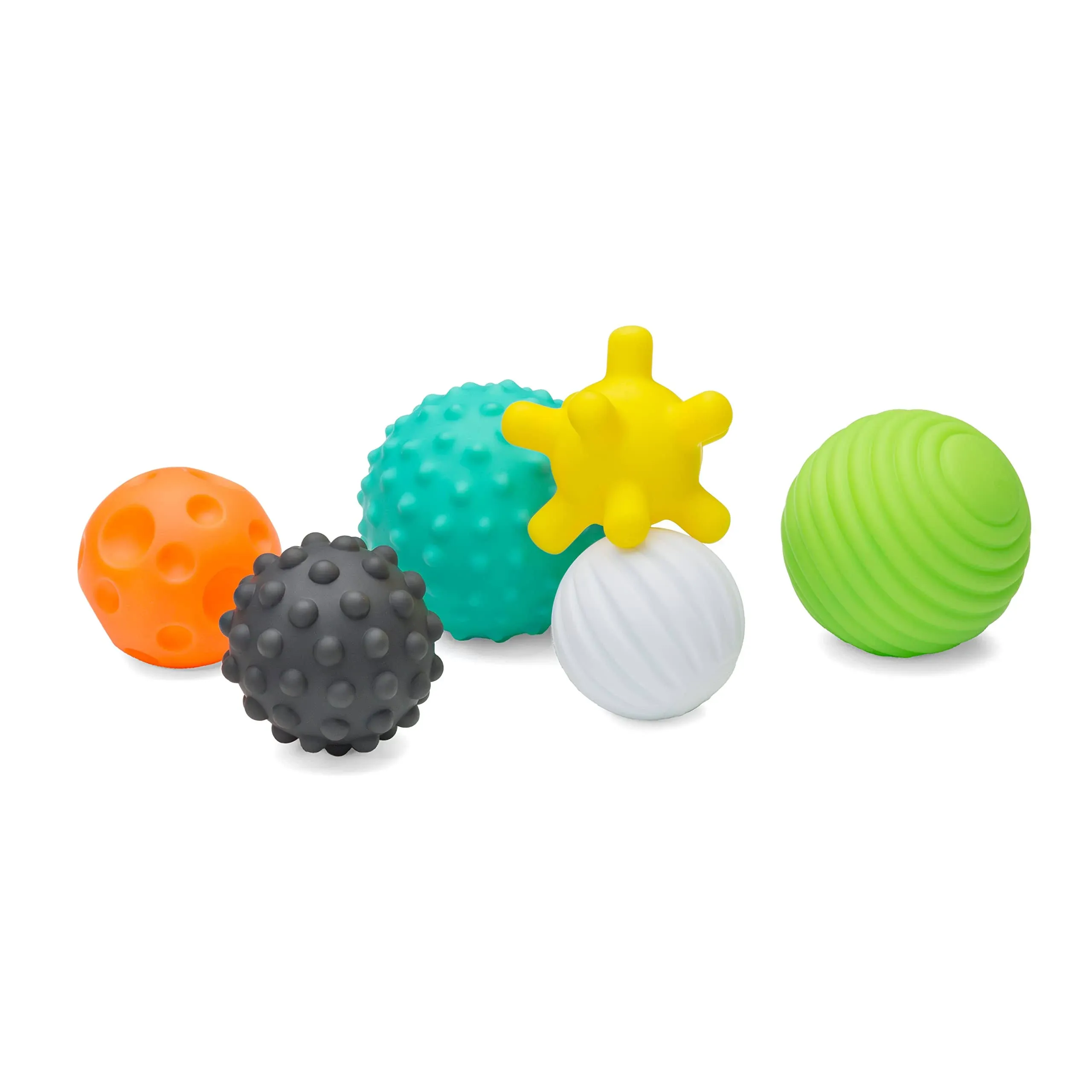 Infantino Multi Ball Set, Textured, 6+ Months - 6 balls