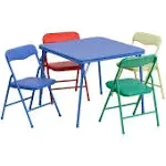 Flash Furniture Kids 5 Piece Folding Table and Chair Set JB-9-KID