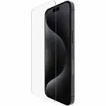 Belkin OVA134ZZ ScreenForce UltraGlass 2 Treated Screen Protector for iPhone 15 Pro Max, Easy to Apply, Bubble-free, 9H Surface Hardness