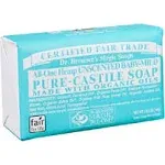 Dr. Bronner's Organic Pure-Castile Soap, Unscented Baby Mild - 5 oz bar