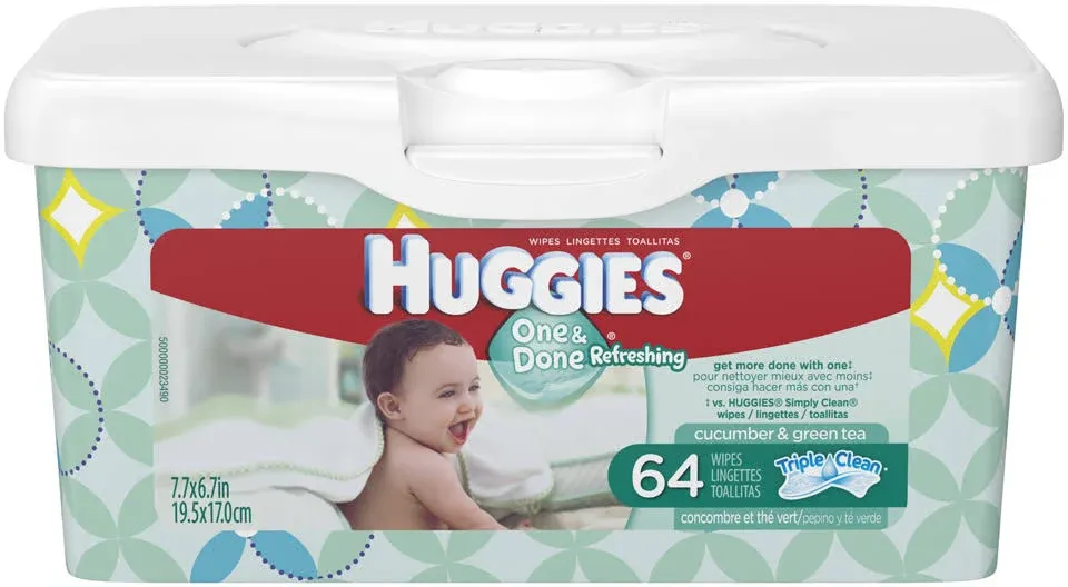 Huggies Baby Wipes Natural Care with Aloe Vera, 56 Count, Pack of 12, Total 672