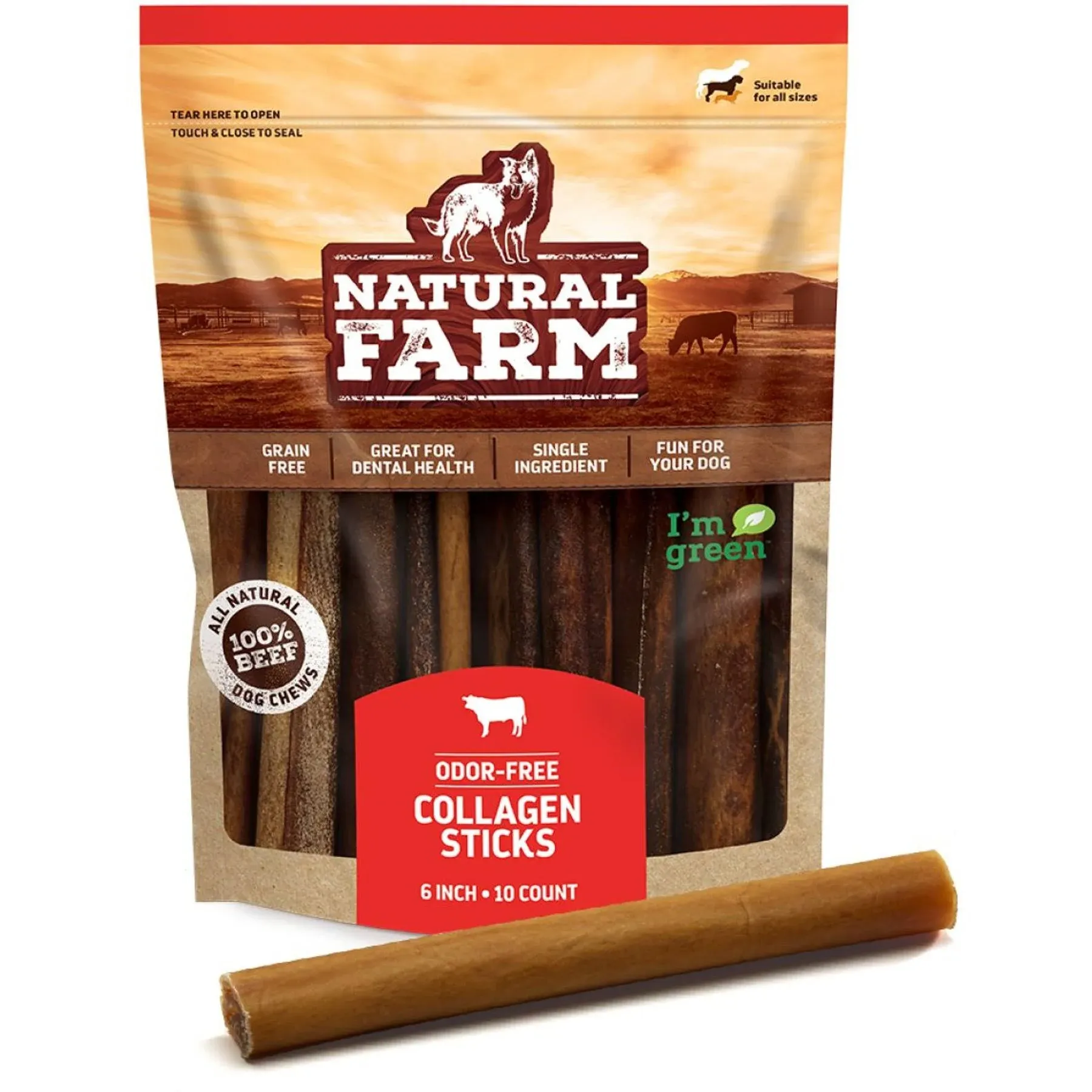 Natural Farm Collagen Odor-Free Sticks